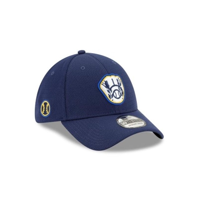 Sapca New Era Milwaukee Brewers MLB Batting Practice 39THIRTY Stretch Fit - Albastri